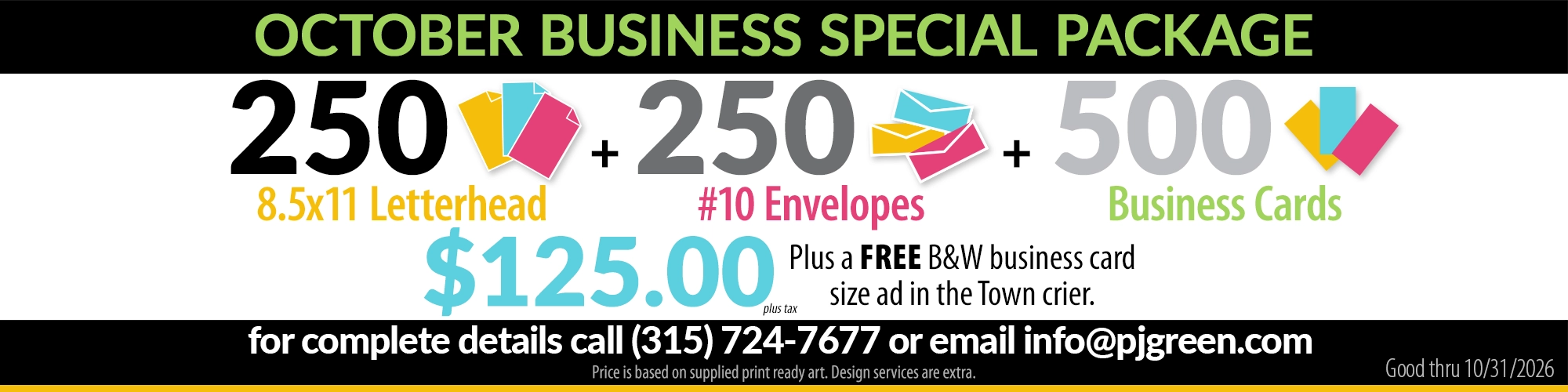 October Specials